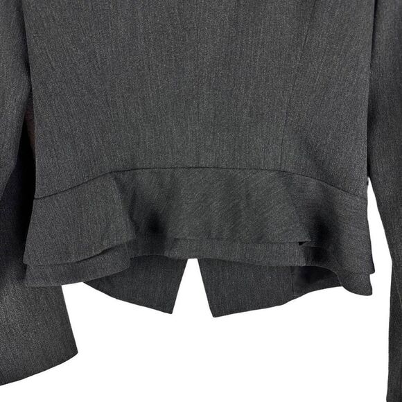 Express Gray One Button Short Blazer size 2 - Picture 4 of 9